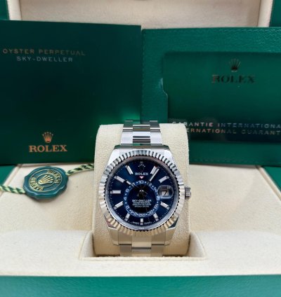 Rolex Sky-dweller Unworn Sky-dweller 42mm Blue Dial Oyster Bracelet 336934 Box Papers 2024