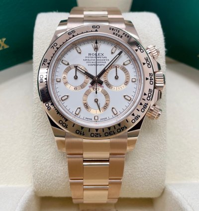 Rolex Daytona Unworn Daytona 116505 Ivory White Dial 18k Rose Gold Oyster Bracelet 40mm