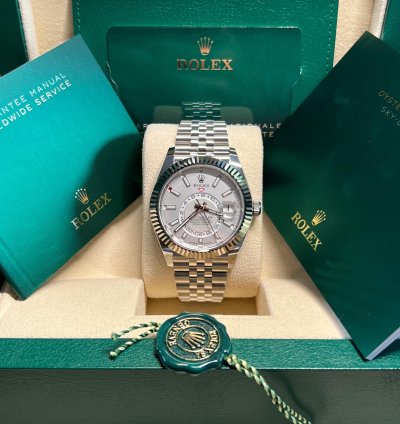 Rolex Sky-dweller Unworn Sky-dweller White Dial Jubilee Bracelet 326934