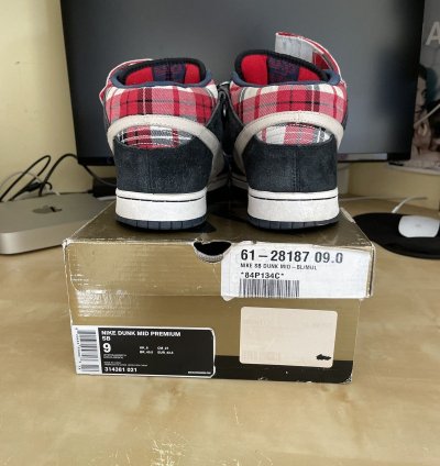 Nike Sb Dunk Mid Premium Goofy Boy Mens Size 9 Authentic