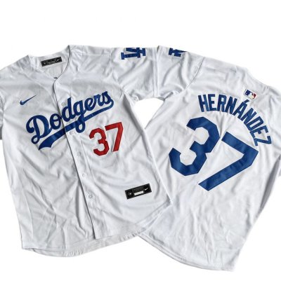 Los Angeles Dodgers 37 Teoscar Hernandez White Limited Jersey