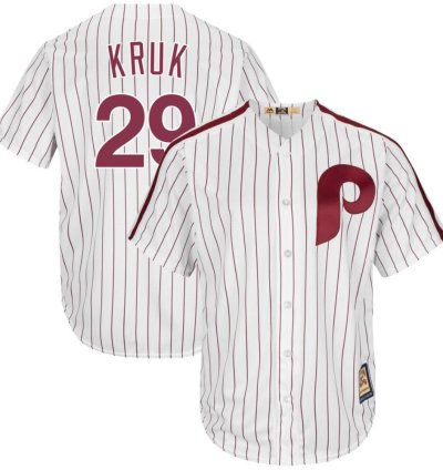 Philadelphia Phillies John Kruk White Throwback Jersey