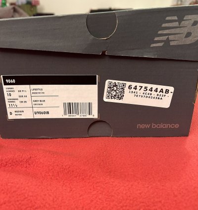 New Balance 9060 Artic Grey U9060ib Size 10 Brand New Rare