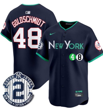 Paul Goldschmidt Jersey 48 New York Yankees City Connect Vapor Premier Limited Stitched Navy