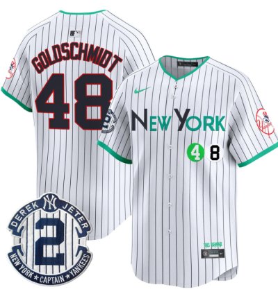 Paul Goldschmidt Jersey 48 New York Yankees City Connect Vapor Premier Limited Stitched Pinstripe