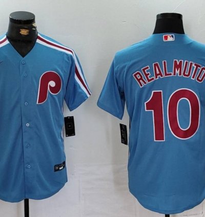 Philadelphia Phillies Jt Realmuto Light Blue Throwback Jersey