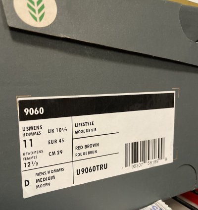 New Balance 9060 Cherry Blossom Size 11