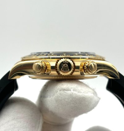 Rolex Daytona Unworn Daytona 40mm Black Diamond Dial Yellow Gold Oysterflex 126518ln Box Papers 2024