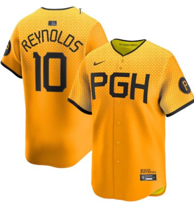 Bryan Reynolds Pittsburgh Pirates Gold City Connect Vapor Limited Jersey