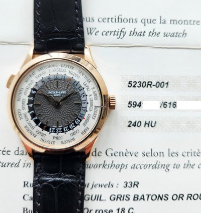 Patek Philippe World Time 5230r-001 Complications Automatic World Time 18kt Rose Gold Watch 2017