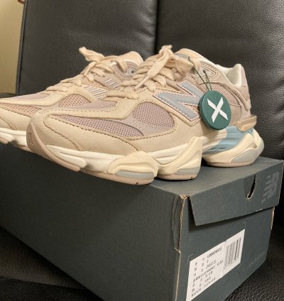New Balance 9060 Ivory Cream Pink Sand