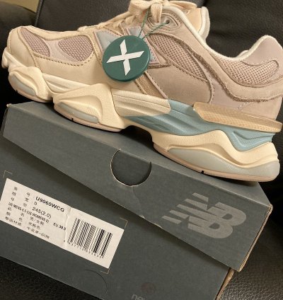 New Balance 9060 Ivory Cream Pink Sand