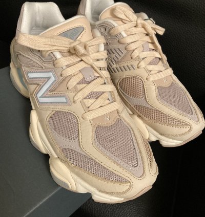 New Balance 9060 Ivory Cream Pink Sand
