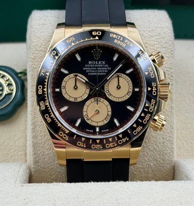 Rolex Daytona Unworn Daytona 40mm Paul Newman Dial Yellow Gold Oysterflex 126518ln Box Papers 2024