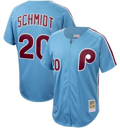 Philadelphia Phillies Mike Schmidt Blue 1978 Throwback Jersey