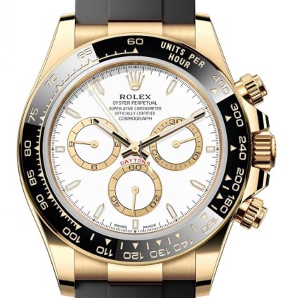 Rolex Daytona Unworn Daytona 40mm White Dial Yellow Gold Oysterflex 126518ln Box Papers 2024