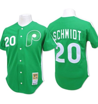 Philadelphia Phillies Mike Schmidt Green Throwback Jersey