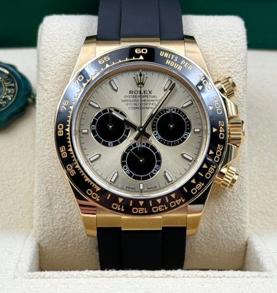 Rolex Daytona Unworn Daytona 40mm Yml Dial Yellow Gold Oysterflex 126518ln Box Papers 2023