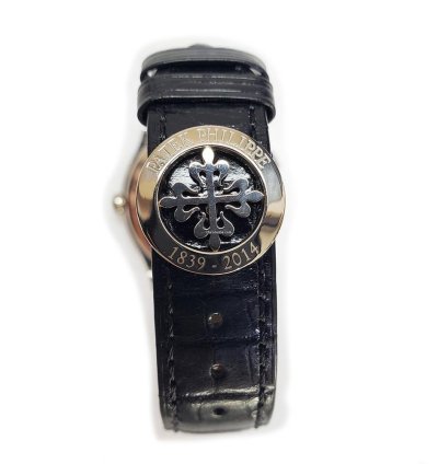 Patek Philippe World Time Anniversary 175th White Gold Black Dial 5575g-001