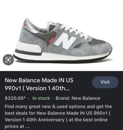 New Balance 990 Red Tag 40th Anniversary