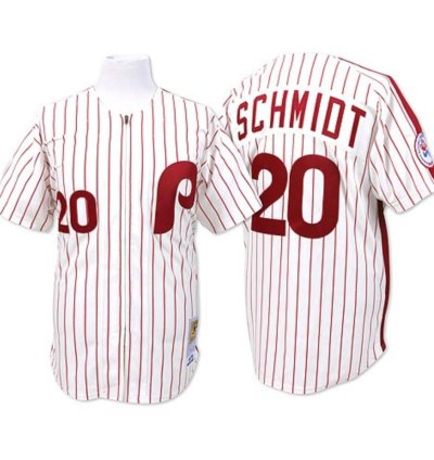 Philadelphia Phillies Mike Schmidt White 1983 Throwback Jersey
