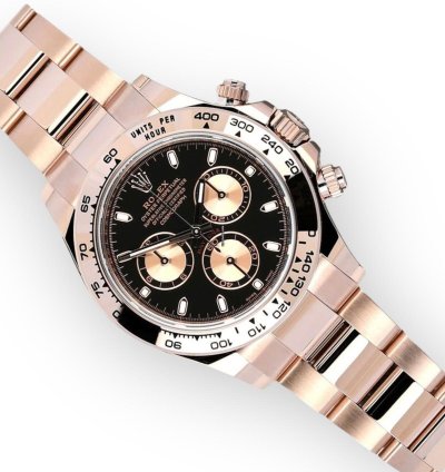 Rolex Daytona Unworn Full Set 116505 Rose Gold Black Dial