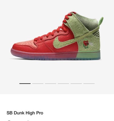 Nike Sb Dunk Strawberry Cough