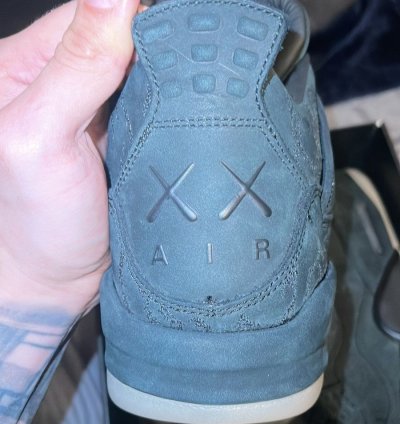 Nike Air Jordan 4 Kaws Black Size 10