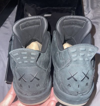 Nike Air Jordan 4 Kaws Black Size 10