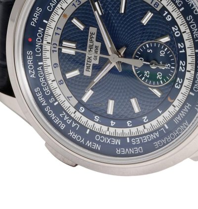 Patek Philippe World Time Chronograph 5930g-001 Automatic White Gold Good