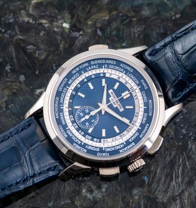 Patek Philippe World Time Chronograph 5930g-001 Whitegold 2018 Full Set