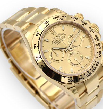 Rolex Daytona Unworn Full Set Gold Dial 116508