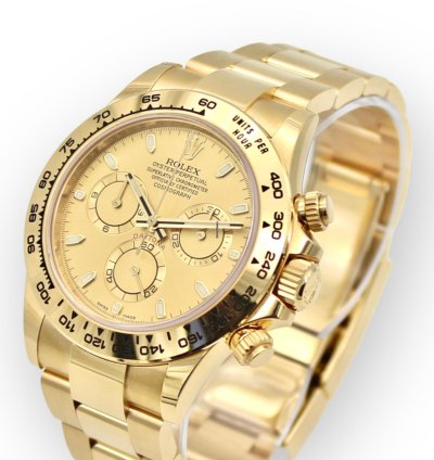 Rolex Daytona Unworn Full Set Gold Dial 116508
