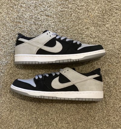 Nike Sb Dunk Zoom Low Wolf Grey 854866001 Size 10 Supreme