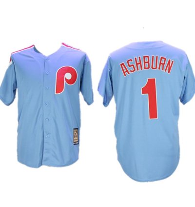 Philadelphia Phillies Richie Ashburn Blue Throwback Jersey