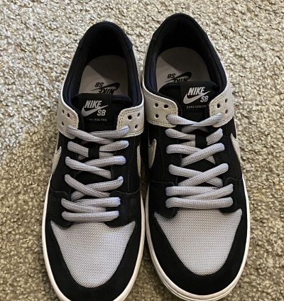 Nike Sb Dunk Zoom Low Wolf Grey 854866001 Size 10 Supreme