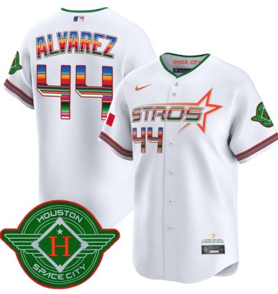 Yordan Álvarez Jersey 44 Astros 2025 City Connect Mexico Vapor Premier Limited Stitched White