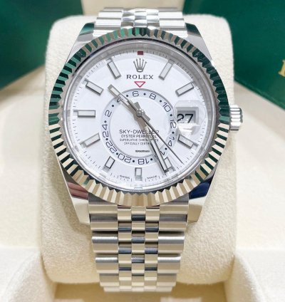 Rolex Sky-dweller Uwnorn Sky Dweller Oyster Perpetual 326934 White Index Dial Jubilee Bracelet 42mm