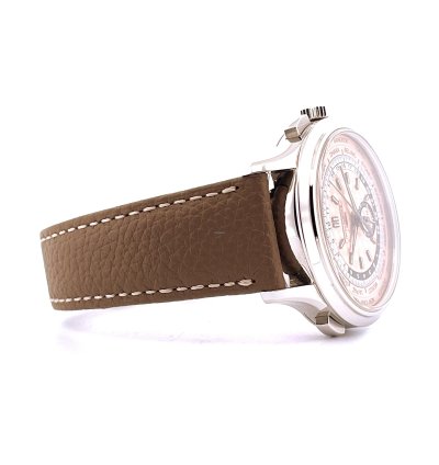 Patek Philippe World Time Chronograph Chrono Flyback Salmon Full Set Incl Inv 2nd Strap 5935a-001 Ger 2024