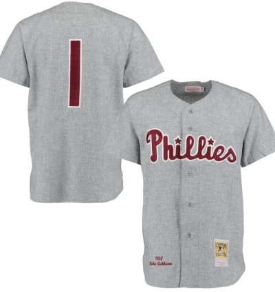 Philadelphia Phillies Richie Ashburn Gray 1950 Throwback Jersey