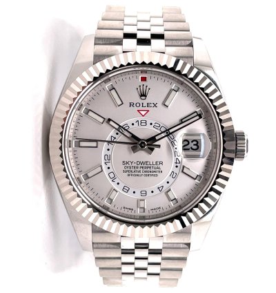 Rolex Sky-dweller White Jubilee Bracelet 326934 2021 Box And Papers Unworn