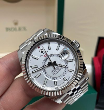 Rolex Sky-dweller White Jubilee Bracelet 326934 2021 Box And Papers Unworn