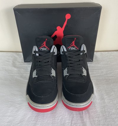 Nike Air Jordan 4 Retro Og Bred 2019 Men Us Size 10 5