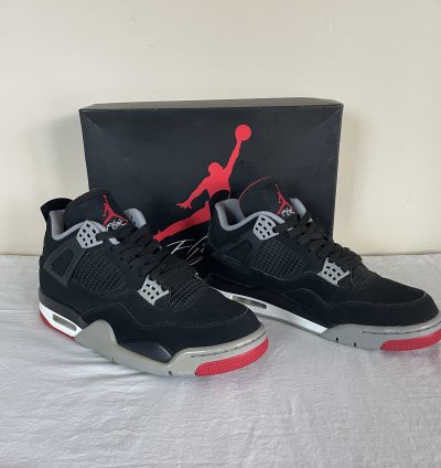 Nike Air Jordan 4 Retro Og Bred 2019 Men Us Size 10 5