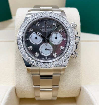 Rolex Daytona Unworn Mother Of Pearl 126579rbr Cosmograph Daytona Diamond Factory Diamond Bezel