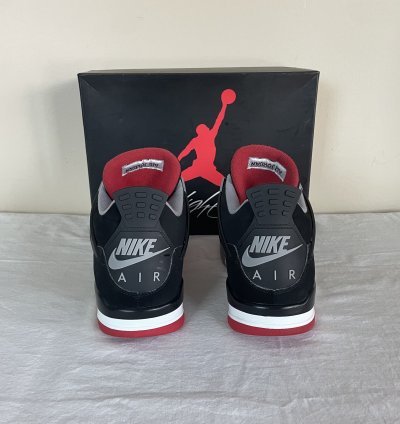 Nike Air Jordan 4 Retro Og Bred 2019 Men Us Size 10 5