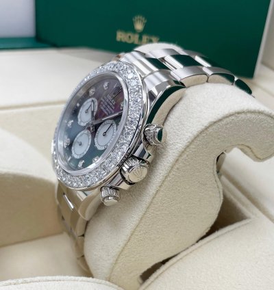 Rolex Daytona Unworn Mother Of Pearl 126579rbr Cosmograph Daytona Diamond Factory Diamond Bezel