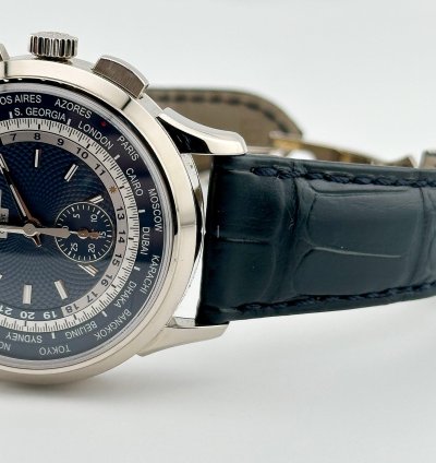 Patek Philippe World Time Chronograph Complications 5930g-010 World Time Flyback Chronograph White Gold Blue Dial 2022