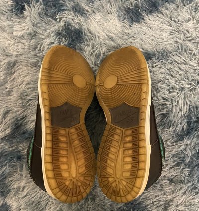 Rare Nike Sb Dunk Low Sparkle Oil Spill Sneaker Size 9 Us