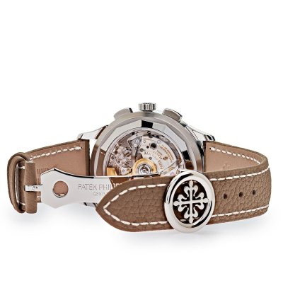 Patek Philippe World Time Chronograph Complications 5935a-001 World Time Chronograph Steel Opaline Carbon Motif Dial